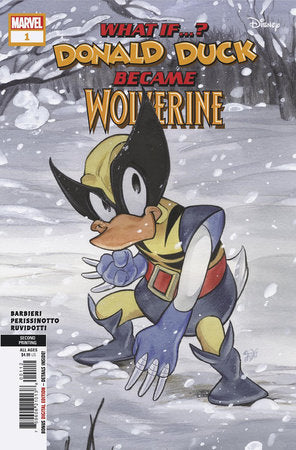 MARVEL & DISNEY: WHAT IF...? DONALD DUCK BECAME WOLVERINE #1 PEACH MOMOKO 2ND PR INTING VARIANT 9/18/24