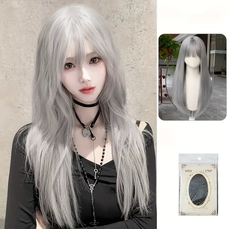 Silver Anime Wig