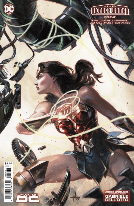 WONDER WOMAN #2 CVR D GABRIELE DELL OTTO KÜNSTLER SPOTLIGHT KARTE STOCK VAR 24.10.23