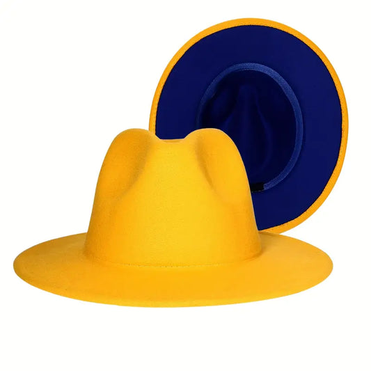 Fedora Hat - Wide Brim (Yellow) (Dick Tracy)